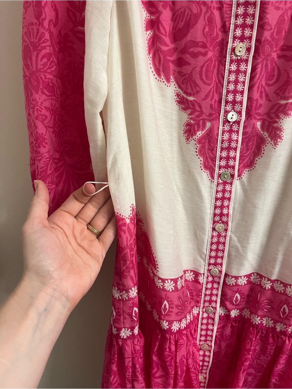 Lilly Pulitzer Drena Long Sleeve Mini Dress Pink - Picture 7 of 14